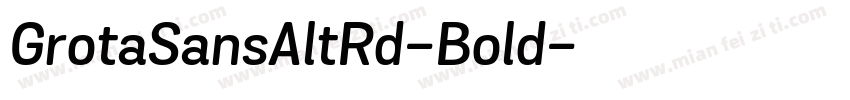 GrotaSansAltRd-Bold字体转换