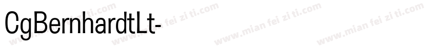 CgBernhardtLt字体转换