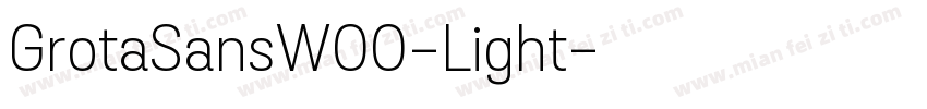GrotaSansW00-Light字体转换