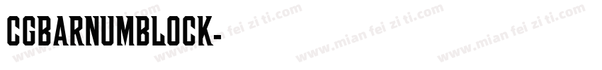 CgBarnumBlock字体转换