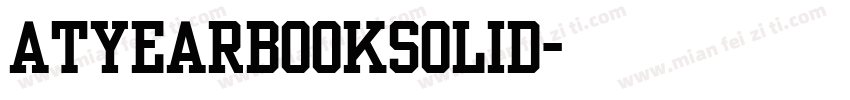 ATYearbookSolid字体转换