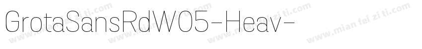 GrotaSansRdW05-Heav字体转换