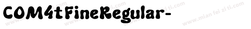 COM4tFineRegular字体转换