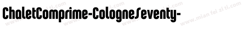 ChaletComprime-CologneSeventy-常规(Tr字体转换