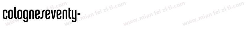 cologneseventy字体转换