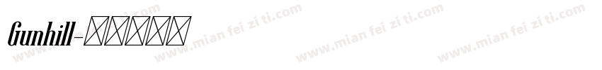 Gunhill字体转换
