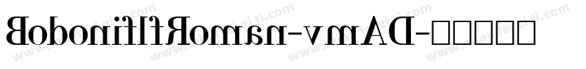 BodoniflfRoman-vmAD字体转换