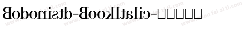 Bodonistd-Bookltalic字体转换