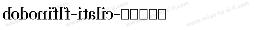 bodoniflf-italic字体转换
