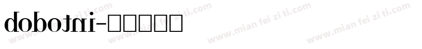 bodotni字体转换