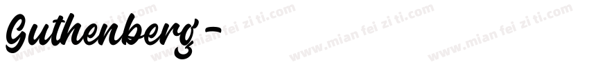 Guthenberg字体转换