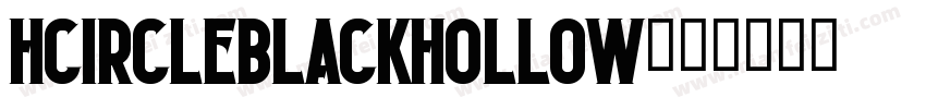 HCircleBlackHollow字体转换