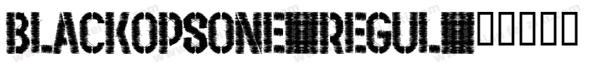 BlackOpsOne-Regul字体转换
