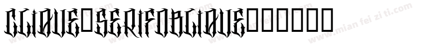 Clique-SerifOblique字体转换