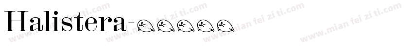 Halistera字体转换