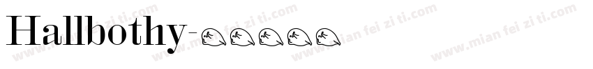 Hallbothy字体转换