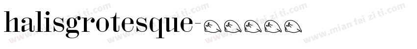 halisgrotesque字体转换