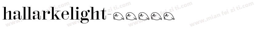 hallarkelight字体转换