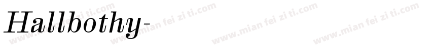 Hallbothy字体转换