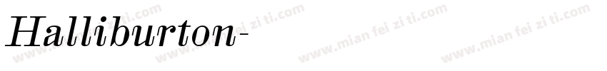 Halliburton字体转换