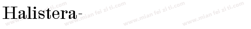 Halistera字体转换