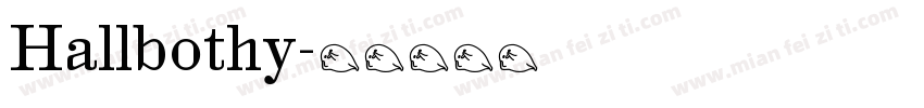 Hallbothy字体转换