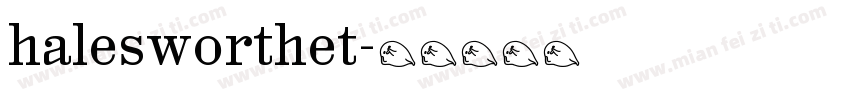 halesworthet字体转换