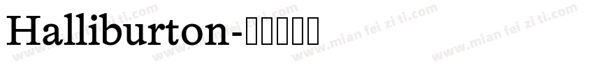 Halliburton字体转换