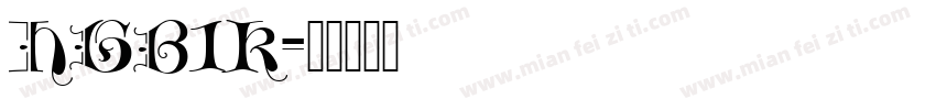 HGB1k字体转换