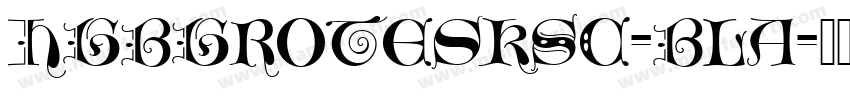 HGBGroteskSC-Bla字体转换