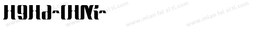 HGH6-CHKI字体转换