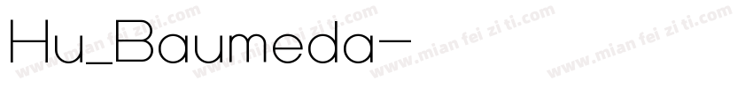 Hu_Baumeda字体转换