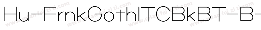 Hu-FrnkGothITCBkBT-B字体转换