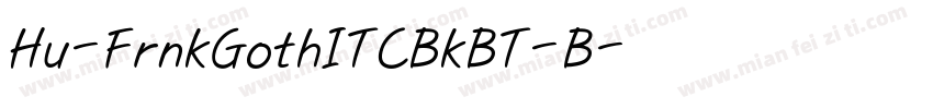 Hu-FrnkGothITCBkBT-B字体转换