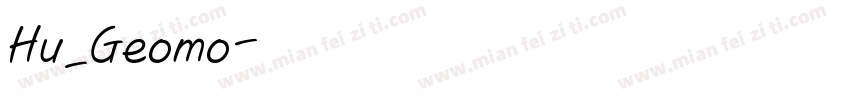 Hu_Geomo字体转换