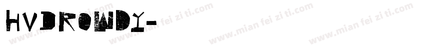 HVDRowdy字体转换