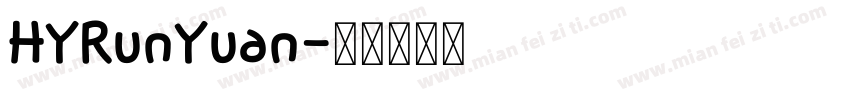 HYRunYuan字体转换