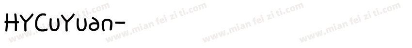 HYCuYuan字体转换