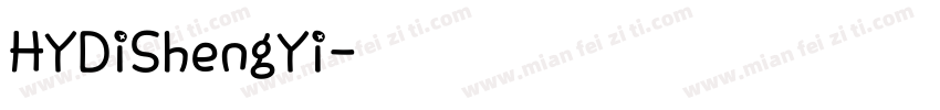 HYDiShengYi字体转换