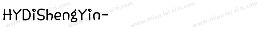 HYDiShengYin字体转换