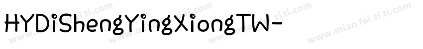 HYDiShengYingXiongTW字体转换