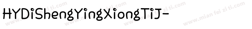 HYDiShengYingXiongTiJ字体转换