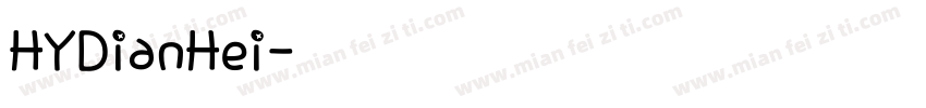HYDianHei字体转换