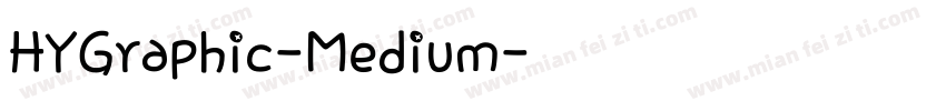HYGraphic-Medium字体转换
