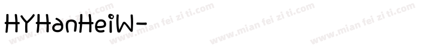 HYHanHeiW字体转换