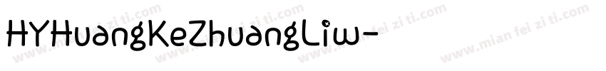 HYHuangKeZhuangLiw字体转换