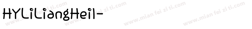 HYLiLiangHeil字体转换