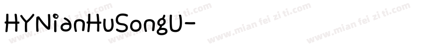 HYNianHuSongU字体转换