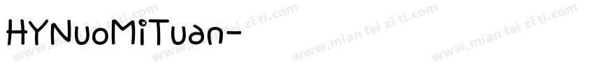 HYNuoMiTuan字体转换