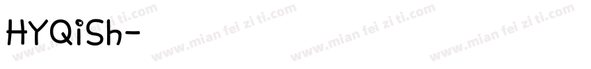 HYQiSh字体转换
